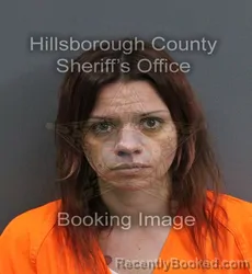 Mugshot of HEATHER MARIE AGUINIGA booked in Hillsborough County, Florida on June 19, 2026