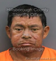 Mugshot of MARCELINO GOMEZ LOPEZ booked in Hillsborough County, Florida on June 19, 2026