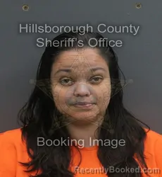 Mugshot of LAURA FELICIANO booked in Hillsborough County, Florida on June 19, 2026