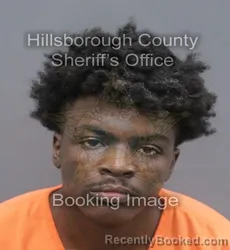 Mugshot of KHALIL THEOLIUS SIMMONS booked in Hillsborough County, Florida on June 20, 2026
