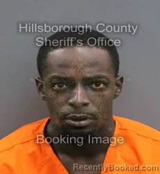 Mugshot of DONTE FELIX GLOVER booked in Hillsborough County, Florida on June 23, 2026