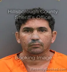 Mugshot of YOANDIS TORRES MORENO booked in Hillsborough County, Florida on July 6, 2026