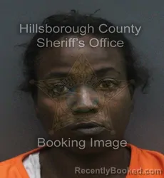 Mugshot of LAQUEASHA SHAWTA FARLOW booked in Hillsborough County, Florida on July 6, 2026