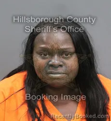 Mugshot of EBONY MONIQUE ROBINSON booked in Hillsborough County, Florida on July 6, 2026