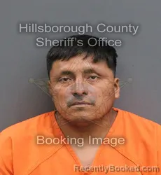 Mugshot of ALFREDO MATEO LOPEZ booked in Hillsborough County, Florida on July 6, 2026