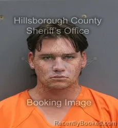 Mugshot of COOPER CALVAN PEIRCE booked in Hillsborough County, Florida on July 6, 2026