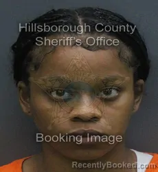 Mugshot of EMONY ANIYA JENNINGS booked in Hillsborough County, Florida on July 6, 2026