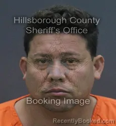 Mugshot of RODNEY MARTINEZ VALDES booked in Hillsborough County, Florida on July 6, 2026