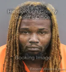 Mugshot of RONALD JR OUTLAW booked in Hillsborough County, Florida on July 7, 2026