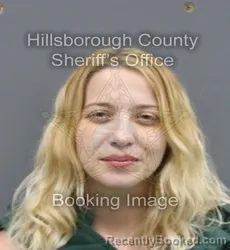 Mugshot of JESSICA GARCIA booked in Hillsborough County, Florida on July 13, 2026