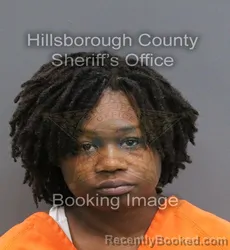Mugshot of CHRISTIANA DANNIELLE LENORE MCGRUDER booked in Hillsborough County, Florida on July 16, 2026