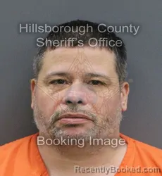 Mugshot of JOHN PEREZ booked in Hillsborough County, Florida on July 16, 2026