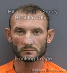 Mugshot of Donovan L Fortney booked in Hillsborough County, Florida on August 1, 2026