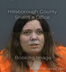 Mugshot of Madison Marie Rudeck booked in Hillsborough County, Florida on August 1, 2026