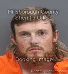 Mugshot of Logan Wayne Sharp booked in Hillsborough County, Florida on August 1, 2026