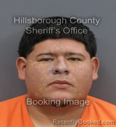 Mugshot of Hector Enrique Molina Ruballos booked in Hillsborough County, Florida on August 1, 2026