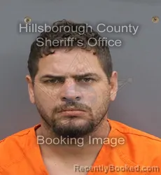 Mugshot of Osmany Diaz Alfonso booked in Hillsborough County, Florida on August 1, 2026