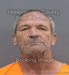 Mugshot of Steven Gregg Watts booked in Hillsborough County, Florida on August 1, 2026