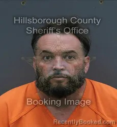 Mugshot of JOSEPH ANTHONY ERNEST CABAN booked in Hillsborough County, Florida on August 2, 2026