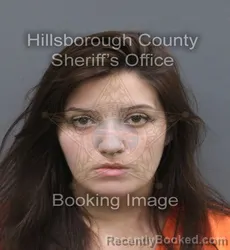 Mugshot of KATELYNN NICOLE MULLIN booked in Hillsborough County, Florida on August 2, 2026