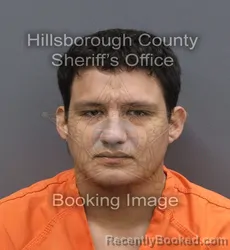 Mugshot of JESSIE RIVERA booked in Hillsborough County, Florida on August 2, 2026