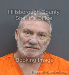 Mugshot of CHARLES BRIAN SPOELSTRA booked in Hillsborough County, Florida on August 2, 2026