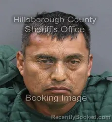 Mugshot of ADELAIDO CHAVEZ MARIANO booked in Hillsborough County, Florida on August 2, 2026