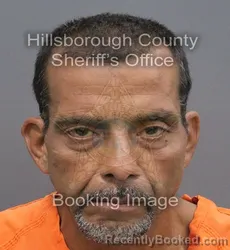 Mugshot of PEDRO JUAN SIERRA booked in Hillsborough County, Florida on August 3, 2026