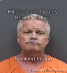 Mugshot of WILLARD ANDREW BLAIR booked in Hillsborough County, Florida on August 3, 2026