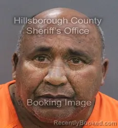 Mugshot of JESUS ARBOLAEZ RODRIGUEZ booked in Hillsborough County, Florida on August 3, 2026