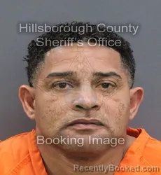 Mugshot of ROYLAN MENA OSORIA booked in Hillsborough County, Florida on August 3, 2026