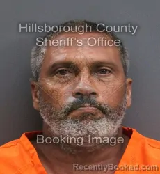 Mugshot of ANGEL DAVID MORALES MIRANDA booked in Hillsborough County, Florida on August 3, 2026