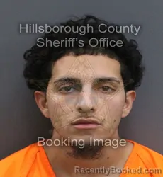 Mugshot of JAY ANDREW RAMOS booked in Hillsborough County, Florida on August 3, 2026