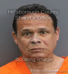 Mugshot of JUAN ECHEVERRY booked in Hillsborough County, Florida on August 3, 2026