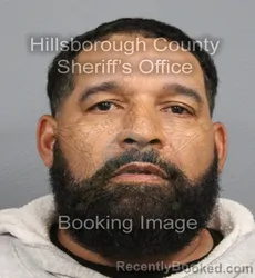 Mugshot of EDWIN MARRERO COSME booked in Hillsborough County, Florida on August 3, 2026