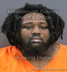 Mugshot of JUSTIN MARCELLUS booked in Hillsborough County, Florida on August 3, 2026