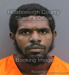 Mugshot of ALEC MARQUIS TERRY HOLMES booked in Hillsborough County, Florida on August 3, 2026