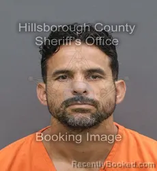 Mugshot of JOSEPH LEE OLIVAS booked in Hillsborough County, Florida on August 3, 2026