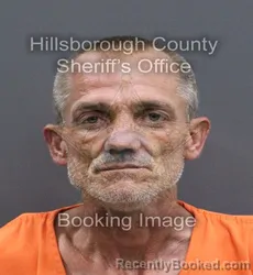 Mugshot of ROBERT JOSEPH JR MONCRIEF booked in Hillsborough County, Florida on August 4, 2026