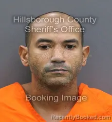 Mugshot of KENNY ANDY RIVAS booked in Hillsborough County, Florida on August 4, 2026