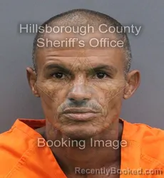 Mugshot of DIANCO JIMENEZ ABREU booked in Hillsborough County, Florida on August 4, 2026