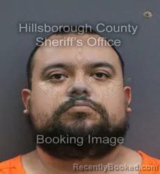 Mugshot of MANUEL ANTONIO ORTIZ booked in Hillsborough County, Florida on August 4, 2026
