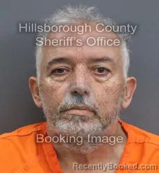 Mugshot of EMILIO CASANOVA booked in Hillsborough County, Florida on August 4, 2026