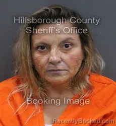 Mugshot of Nicole Marie Horvath booked in Hillsborough County, Florida on August 22, 2026