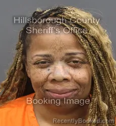Mugshot of Dione Necole Hopkins booked in Hillsborough County, Florida on August 22, 2026