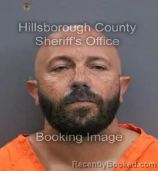Mugshot of Eric Adam Pelaez booked in Hillsborough County, Florida on August 22, 2026
