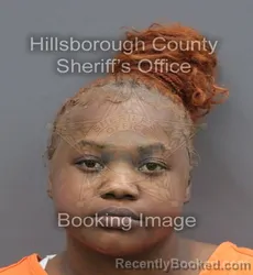 Mugshot of Jamiya Renea Ward booked in Hillsborough County, Florida on August 22, 2026