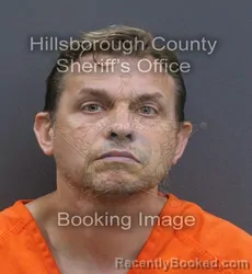 Mugshot of Eric Thomas Bratton booked in Hillsborough County, Florida on August 22, 2026