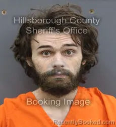 Mugshot of Noah Justus Ziolkowski booked in Hillsborough County, Florida on August 22, 2026