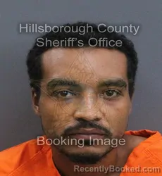 Mugshot of Aaron Antonio Jordan booked in Hillsborough County, Florida on August 22, 2026